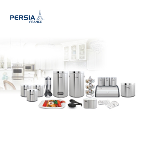 سرویس آشپزخانه 28 پارچه طرح هرلاین هاشوردار مدل PR-9009